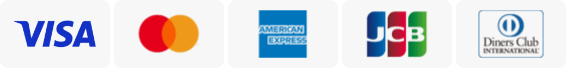VISA、MASTER、AMEX、JCB、DINERS